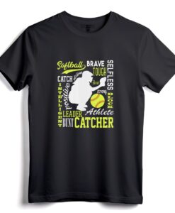 Softball Catcher Pullover Hoodie für Mädchen  Ideal für Teenager, Eigenschaften eines Catcher-Designs  Unterstützende Softball-Mama-Bekleidung