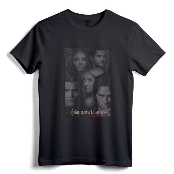 Vampire Diaries So Here We Are T-Shirt  Offiziell lizenziertes übernatürliches Drama-T-Shirt für Fans der CW-Serie