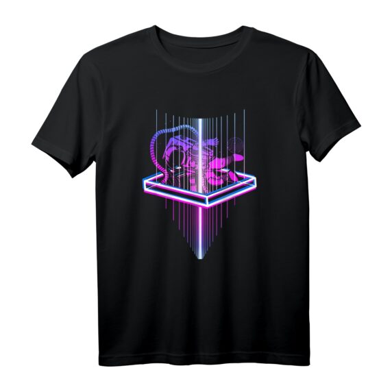 80er Japan Aesthetic Vaporwave Astronaut T-Shirt  Retro Synthwave & Retrowave Design für Anime, Manga & Musikfans
