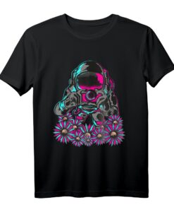 Aesthetic Vaporwave Japan T-Shirt mit Astronauten-Design  Retro-Style für E-boys, E-girls und Anime-Fans