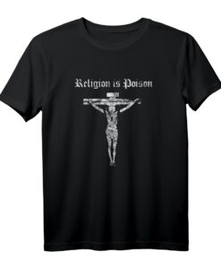 Antichrist Atheist Occult Gothic Punk Satan Religion Poison T-Shirt  Trendiges Vintage Design für Gothic, Grunge & Alternative Fans