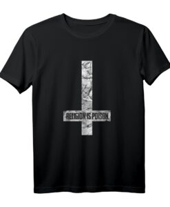Antichrist Grunge Religion Is Poison Gothic T-Shirt  Trendiges Occult Vintage Design als Geschenk für Gothic, Grunge & Alternative Fans