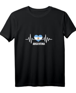 Argentinien Puls Tank Top mit Flagge in Herz  Leichtes Sommer T-Shirt für Argentinien- und Südamerika-Fans, Tango- und Naturliebhaber