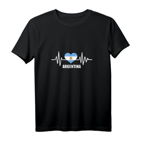 Argentinien Puls Tank Top mit Flagge in Herz  Leichtes Sommer T-Shirt für Argentinien- und Südamerika-Fans, Tango- und Naturliebhaber