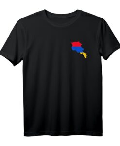 Armenien T-Shirt mit armenischer Flagge in Landform  Perfekt für Armenier & Armenien Fans als Geschenkidee