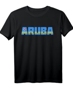 Aruba Island T-Shirt | Urlaub Travel mit Aruban Flag  Klassisch geschnitten, doppelt genähter Saum