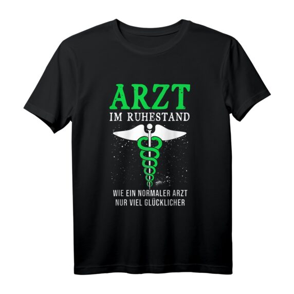 Arzt im Ruhestand Hermesstab T-Shirt  Perfektes Geschenk für Ärzte, Ärztinnen & medizinische Liebhaber zu Weihnachten, Geburtstag & Jubiläum