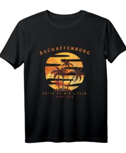 Aschaffenburg Urlaub Souvenir T-Shirt mit Palmen  Perfekt für Bayern-Reisende & Aschaffenburg-Fans