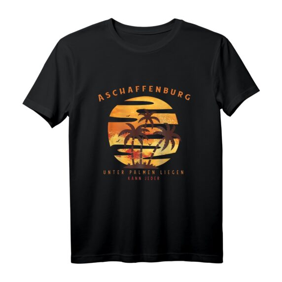 Aschaffenburg Urlaub Souvenir T-Shirt mit Palmen  Perfekt für Bayern-Reisende & Aschaffenburg-Fans