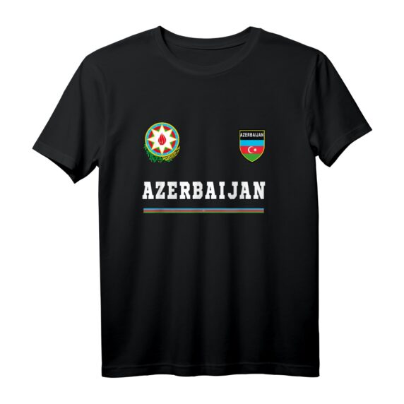 Aserbaidschan Sport/Fußball-Trikot mit Flagge  Nationalstolz, Souvenir & Fanartikel aus Baku
