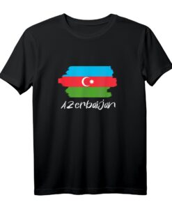 Aserbaidschanische Flagge T-Shirt  Perfektes Geschenk für Aserbaidschan-Wurzeln, patriotische Kleidung & Nationalsymbol