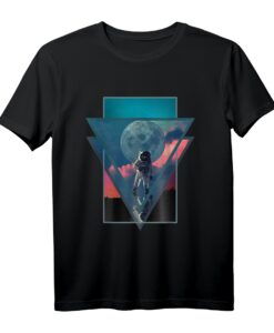 Astronaut Aesthetic Vaporwave Space Art T-Shirt - Weltraumkunst, Mondlandung & Planeten für Raumfahrt- und Astronomie-Fans