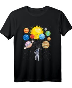 Astronaut Planet Sonnensystem Universum Weltraum T-Shirt  Lustiges Weltraum Design für Damen, Herren & Kinder, Perfekt für Space-Fans