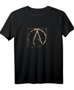 Atheismus Symbol Langarmshirt im Stil von da Vinci mit Vitruvian Mann  Geschenk für Atheisten, Humanisten und Skeptiker