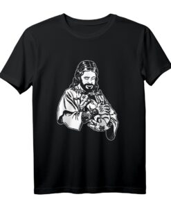 Atheist Jesus liebt Satan Baphomet Ziege T-Shirt  Dark Gothic Metal Festival, Halloween & Halloween Geschenk für Okkultismus Fans