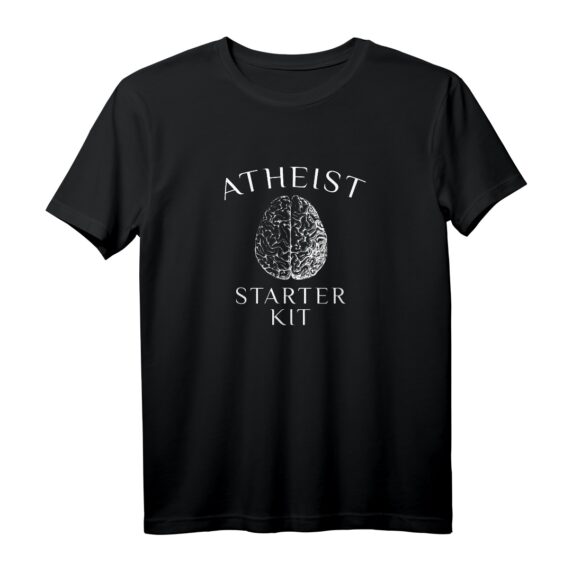 Atheist Starter Kit T-Shirt  Lustiges Humanistisches Design für Skeptiker, Säkularisten & Gottlose als Geschenk