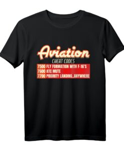 Aviation Cheat Codes - Lustiges T-Shirt für Piloten und ATC als perfektes Geschenk zum Geburtstag, Feiertag oder Hobby