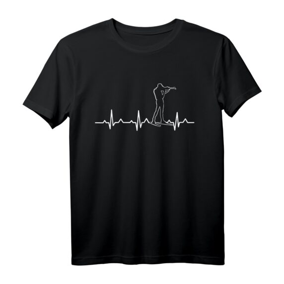 Biathlon Schießstand Wintersport Zielscheibe T-Shirt  Perfektes Geschenk für Biathlon, Skifahren, Langlauf & Schießsport Fans