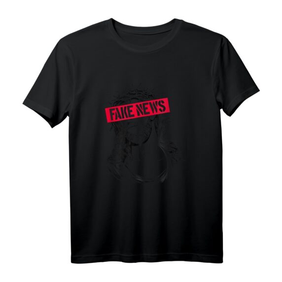 Blackcraft Antichristhemd Jesus Fake News Skeptischer Atheist T-Shirt  Rebellion gegen Religion, Gothic & Metal Geschenk