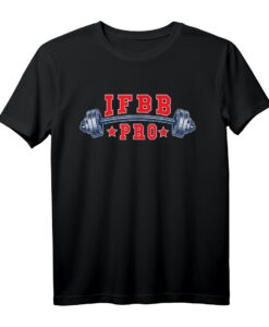 Bodybuilder und Sportler IFBB PRO Barbell Geschenk T-Shirt  Perfektes Motivationsshirt für Profi-Bodybuilder und Fitnessfans