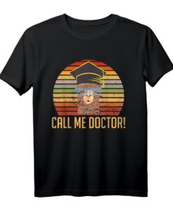 Call Me Doctor T-Shirt - Lustiges Abschluss-Design für Doktoranden, PhD-Studierende & Universitätsabsolventen mit Lama-Motiv