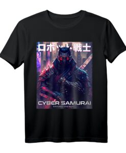 Cyber Samurai Exo Suit Magazincover T-Shirt - Futuristisches Cyberpunk-Design für Anime, Sci-Fi, Cosplay & japanische Kultur Fans
