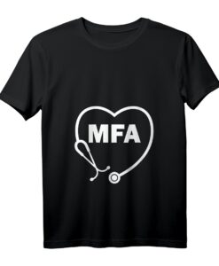 Damen Arzthelferin MFA Pflegekraft T-Shirt mit V-Ausschnitt - Lustiges Berufskleidung für medizinisches Fachpersonal