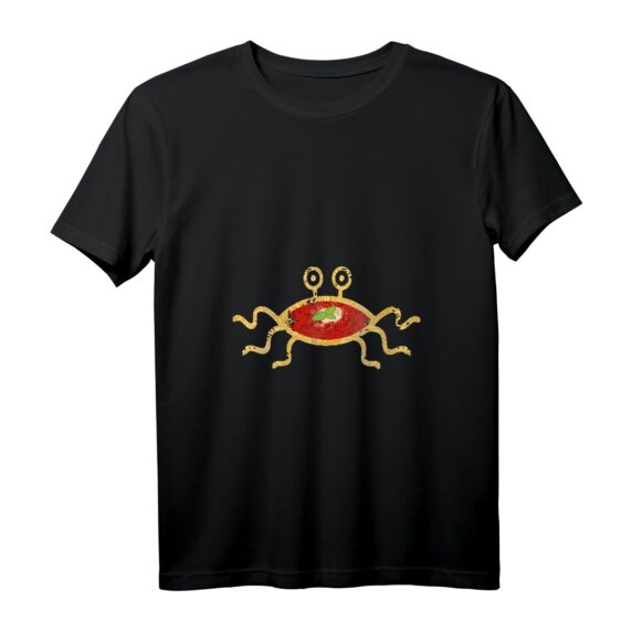 Damen Fliegendes Spaghetti Monster FSM T-Shirt mit V-Ausschnitt  Lustiges Pastafari Glauben Geschenk für Atheisten & Nudel-Glaubende