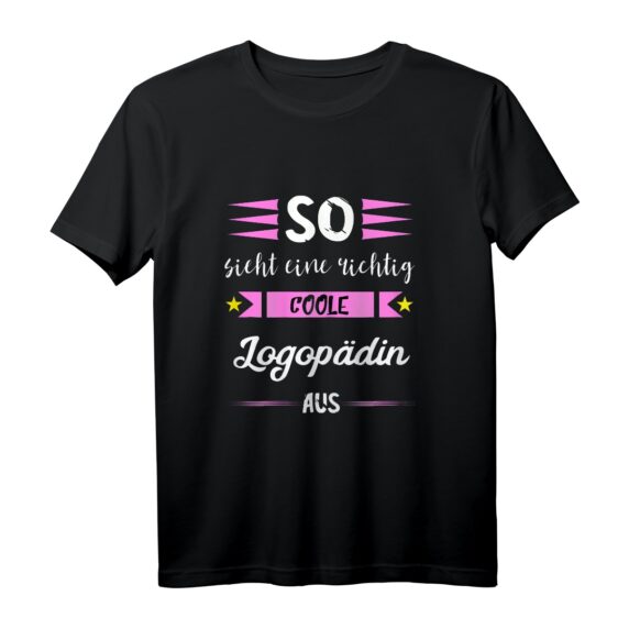 Damen Logopädin Sprachtherapeut T-Shirt mit Spruch - Lustiges Design für Sprachtherapie, Logopädie & Berufsstolz
