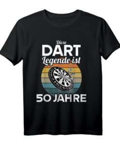 Dart Legende ist 50 - Lustiges Dart T-Shirt zum 50. Geburtstag für Männer und Frauen, Geschenkidee für runde Geburtstagsfeier