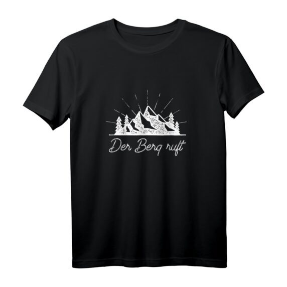 Der Berg ruft - Alpen Bergsport Berge T-Shirt Weiß Design für Wanderer, Gipfelstürmer und Bergsteiger