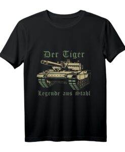Der Tiger Die Legende Aus Stahl Panzer T-Shirt  Coole Geschenkidee für Panzer- und Militärfans zu Weihnachten, Geburtstag & Jubiläum