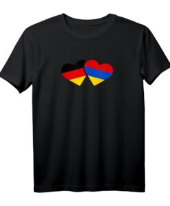 Deutschland Armenien T-Shirt  Liebe, Flagge & Geschenk für Deutsche mit armenischen Wurzeln oder Armenier in Deutschland