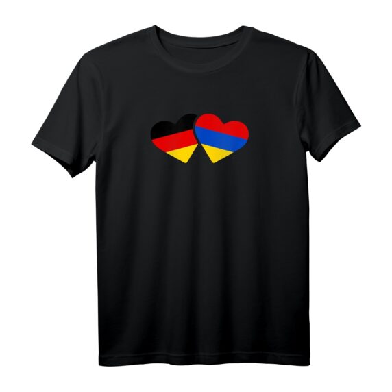 Deutschland Armenien T-Shirt  Liebe, Flagge & Geschenk für Deutsche mit armenischen Wurzeln oder Armenier in Deutschland