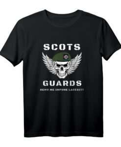 Die Scots Guards SE Britische Armee T-Shirt  Geschenk für Soldaten & Veteranen, Militärisches T-Shirt in Grau