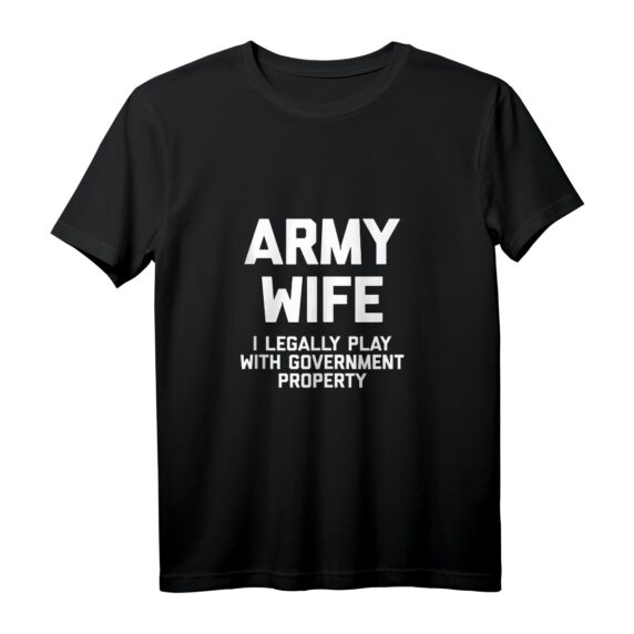Ehefrau der Armee: Lustiges 'Ich spiele legal mit Regierungseigentum' Tank Top - Sarkastisches Army Wife Shirt für Humor und Geschenke