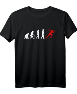 Evolution Sprinter T-Shirt  Geschenk für Läufer & Sprint-Athleten, lustiges Laufshirt für Weihnachten & Geburtstage