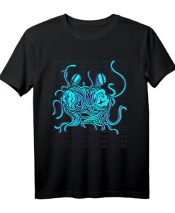 Fliegendes Spaghettimonster Pastafari FSM Atheist Retro T-Shirt  Vaporwave & 80er/90er Jahre Style für Glaubens- und Sozialbewegungsliebhaber