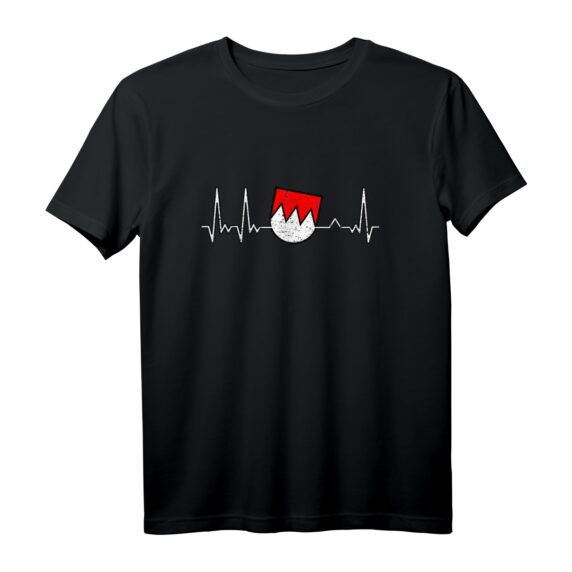 Fränkisches Herzschlag Design T-Shirt für Franken & Fans  Heimatverbundenes Statement aus Bamberg, Bayreuth, Erlangen, Nürnberg, Aschaffenburg & Schweinfurt