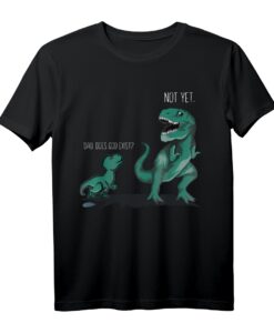 Funny Atheist Gift - Dad does God Exist Dinosaur T-Shirt mit Papa & Baby Dinosaurier Motiv für Geburtstage, Weihnachten & mehr