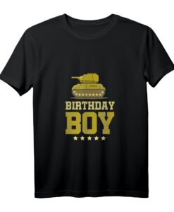 Geburtstag Armee Party I Army Dekorationen I Panzer T-Shirt für Jungen  Militärisches Geburtstagsoutfit & Dekoration