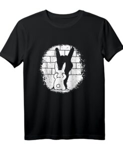 Hasenpuppe Shadow Rock On Heavy Metal T-Shirt mit Teufelshörner - Klassisch geschnitten, langlebig, perfekt für Metal-Fans