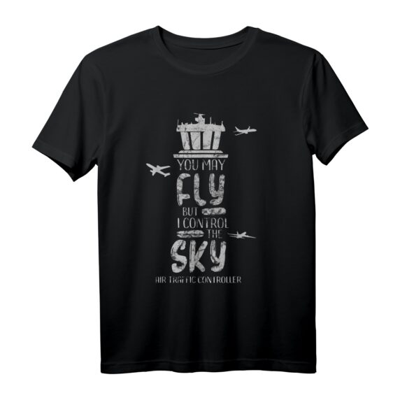 I Control The Sky Air Traffic Controller Fluglotse T-Shirt  Lustiges Geschenk für ATC, Fluglotsen, Piloten & Luftfahrtfans