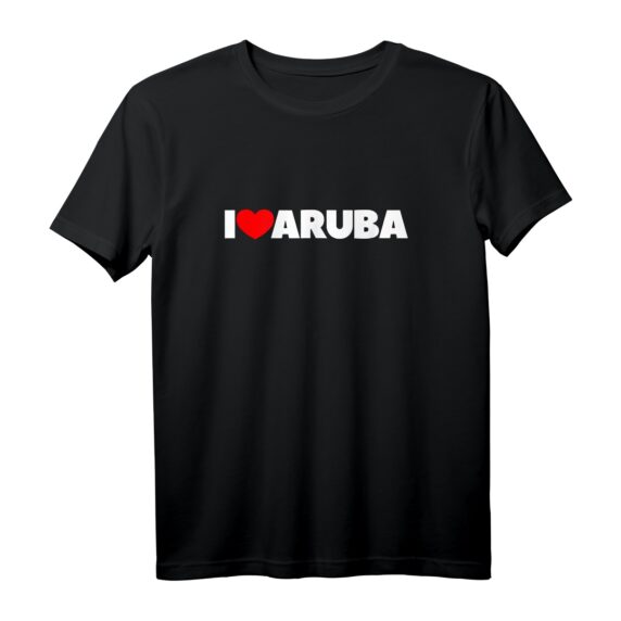 I Love (Herz) Aruba T-Shirt - Lustiges Geschenk für Aruba-Liebhaber & Urlauber