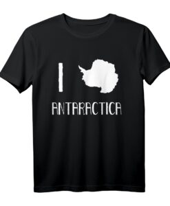 Ich Liebe Die Antarktis T-Shirt - Lustiges Expedition Motiv mit Pinguin für Liebhaber, Reise- und Kontinenten-Fans als Geschenk