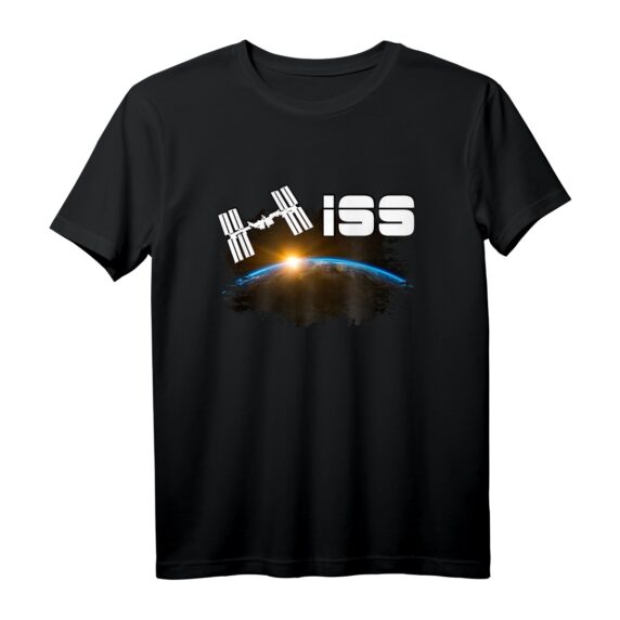 ISS Raumstation Astronaut Raumfahrt T-Shirt  Für Weltraumfans & Raumfahrtbegeisterte