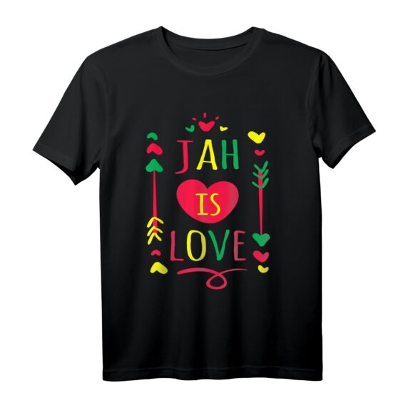 Jah is Love. Rastafari & Reggae Musik T-Shirt - Geschenk für Jamaika, Afrika & Reggae Fans zu Geburtstag, Weihnachten & Vatertag