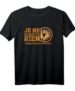 Je ne Regret Rien - Legion Etrangere T-Shirt für Soldaten, Veteranen & Militärfans mit Emblem & Fallschirm-Design