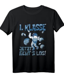 Kinder 1. Klasse Einschulung Astronauten T-Shirt - Lustiges Geschenk für den Schulanfang & Erstklässler