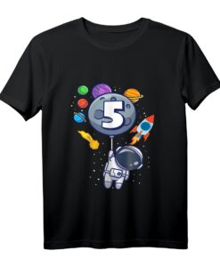 Kinder Astronaut 5 Jahre Raumfahrt Weltraum T-Shirt  Perfektes Geburtstagsgeschenk & Outfit für kleine Weltraum-Fans